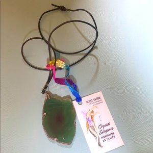 Agate Geode Necklace